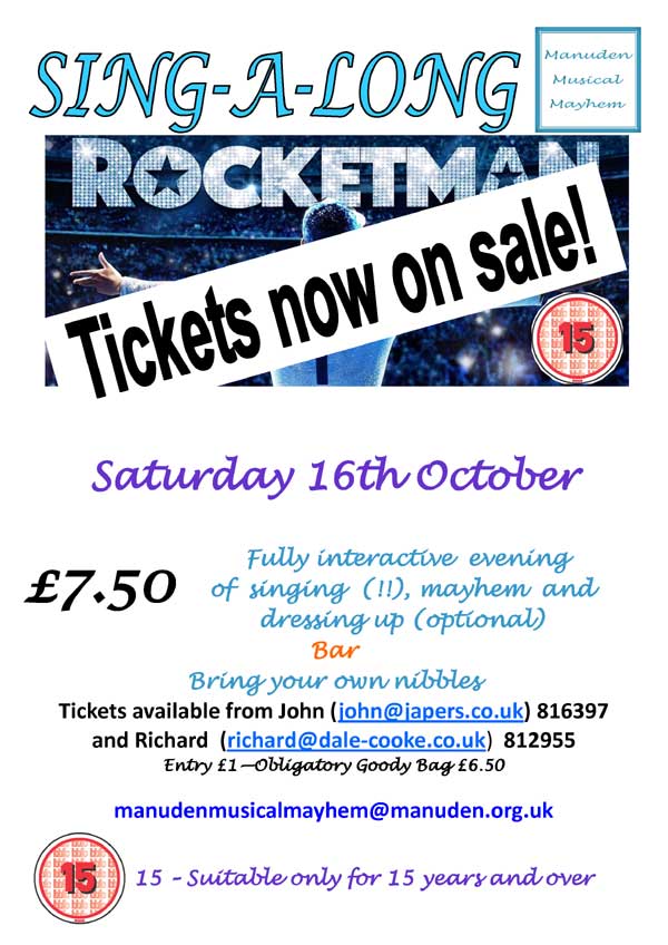 Manuden Musical Mayhem - Singalong Rocketman | Flyer Magazines