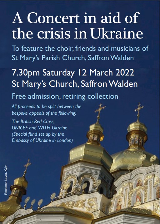 Free Concert in Saffron Walden to raise funds for Ukraine | Flyer Magazines