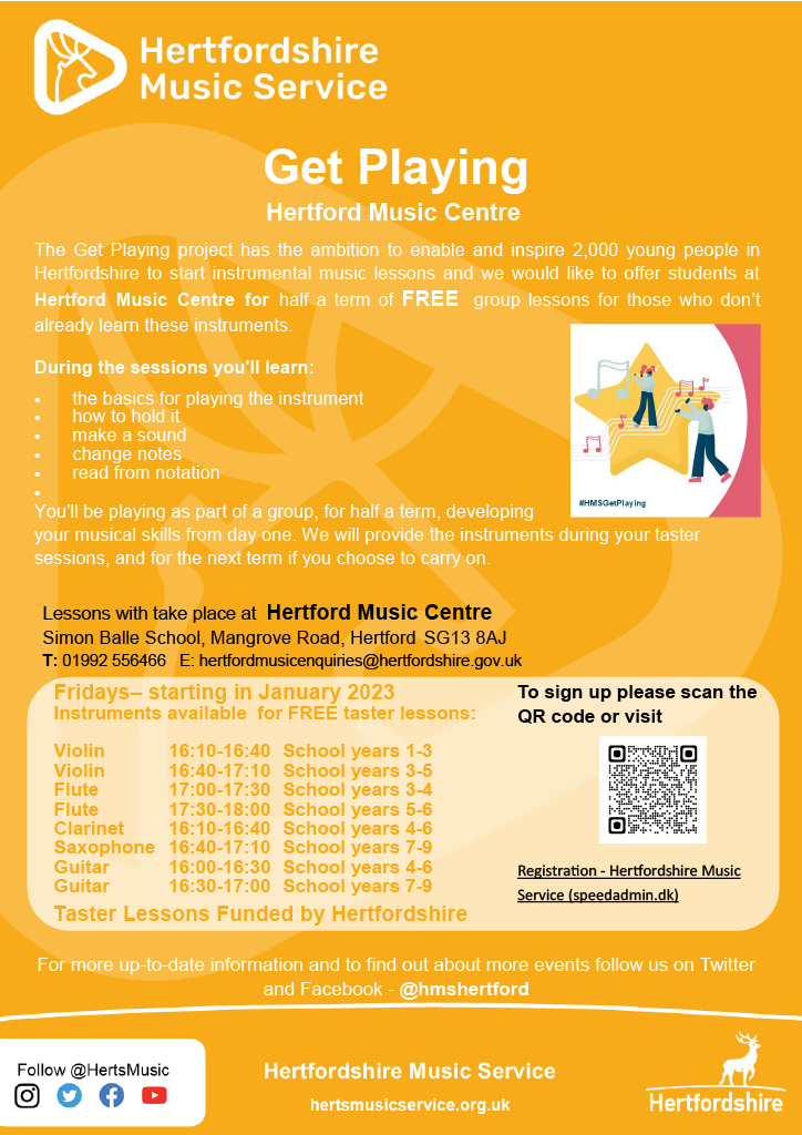 Half a term of FREE flute, violin, clarinet, sax or guitar lessons | Flyer Magazines