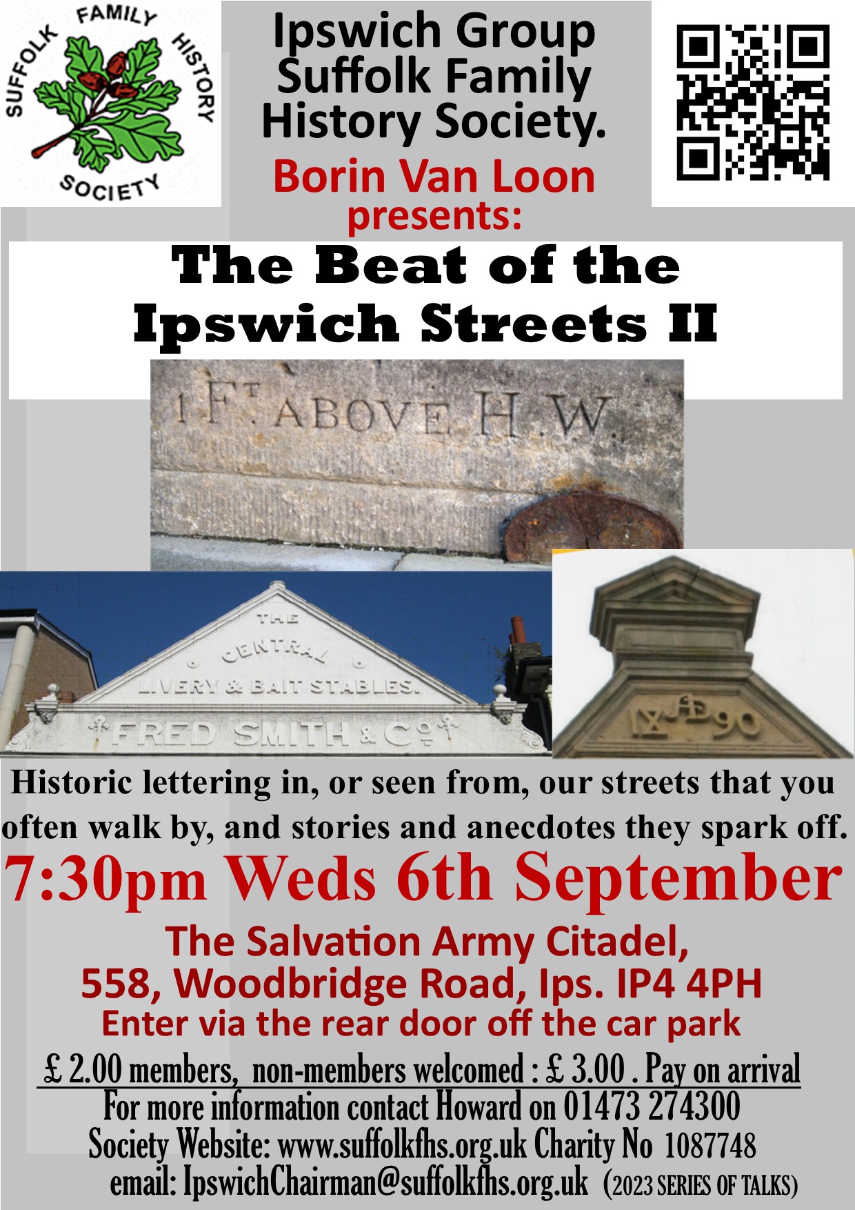 Suffolk family History Society, Ipswich Group, Monthly Meeting | Flyer Magazines
