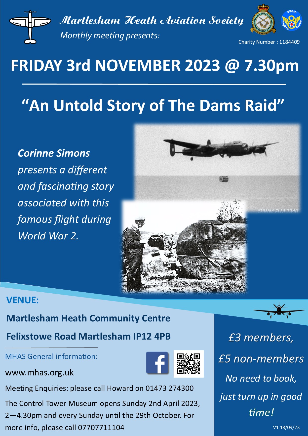 Martlesham Heath Aviation Society - Monthly Meeting 3rd November 2023 | Flyer Magazines